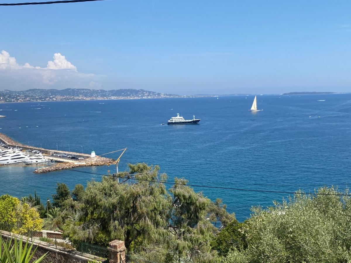 Magnifique Haut De Villa Vue Mer Pour 6 Personnes Théoule-sur-Mer Exterior foto