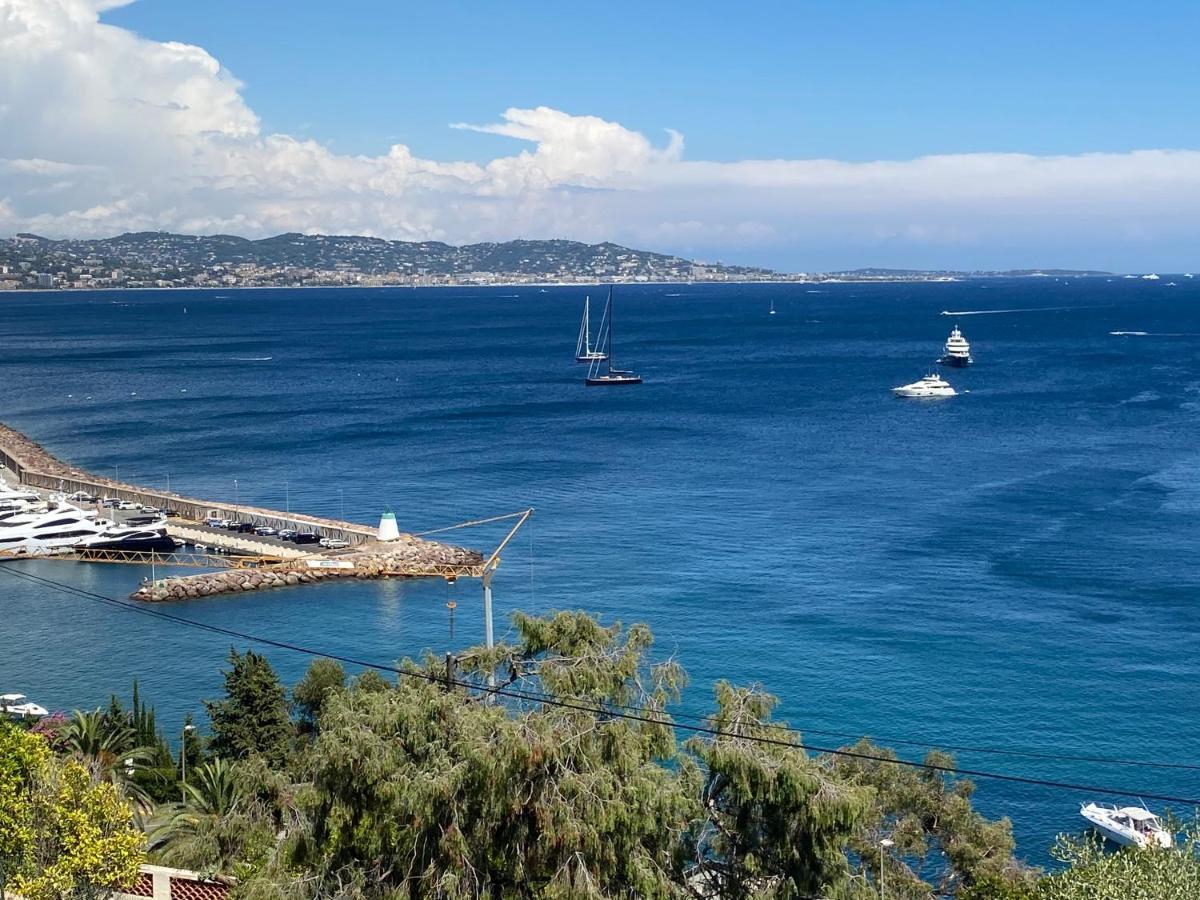 Magnifique Haut De Villa Vue Mer Pour 6 Personnes Théoule-sur-Mer Exterior foto